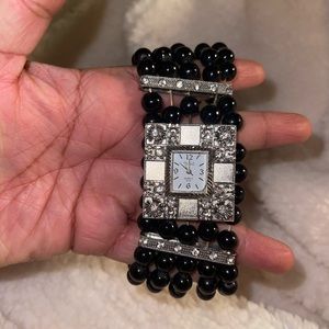 beade watch bracelet